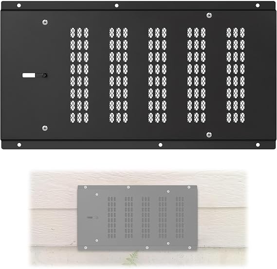 Crawl Space Vent Cover,16"x8.7" Foundation Vent Cover w/Damper and Screen