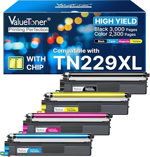 TN229XL MFC-L3780CDW Replacement for Brother TN229XL Toner Cartridges TN229