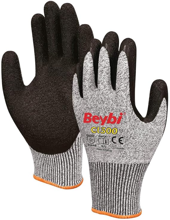 Beybi GKMPWXYZ_3d58a3 CL300 Lateks Kaplı Kesilmeye Dirençli Eldiven Çift NO 9 [Enerji Sınıfı A+]