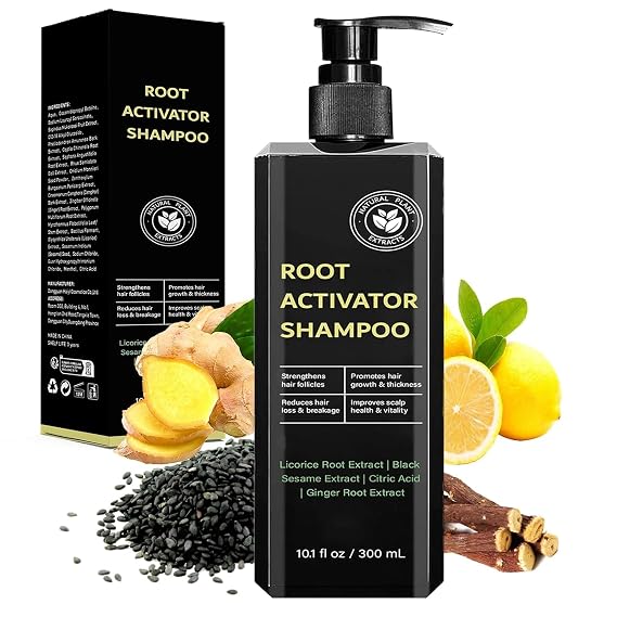 Root Activator Shampoo Anti Hair Loss Treatment| Reduces Shedding, With Natural Regrowth Formula | Thickening & Nourishing For All Hair| Reduce Shedding,Smooths Hair, 1PCS