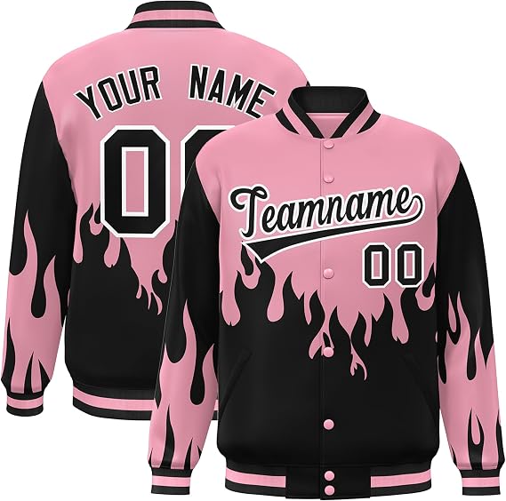 KXK Personalized Men Fashion Varsity Baseball Jacket Letterman Bomber Jacket Custom Stitched Name Number Logo