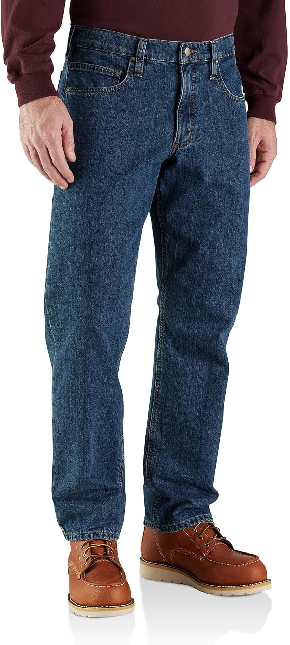 Carhartt Men's Relaxed Straight Rugged Flex Lined Jean