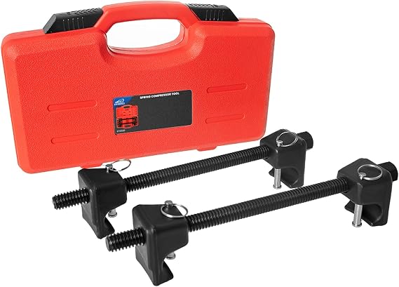 SIXIWANZI Macpherson Strut Spring Compressor Tool, 2PCS Heavy Duty Coil Spring Compressor Tool, 1/2 Inch Drive, 7/8 Inch Socket