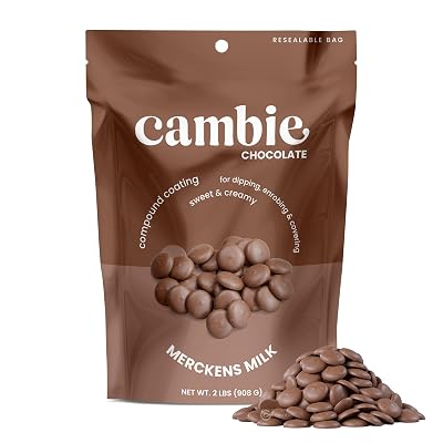 Merckens Milk Melting Chocolate - 2 Pounds of Premium Quality Milk Candy Melts to make Dubai Chocolate Bar, Cake Pops, Cocoa Bombs, Homemade Desserts