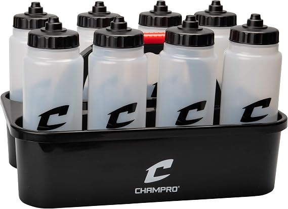 Water Bottle Carrier Set with 8 Automatic Valve Bottles