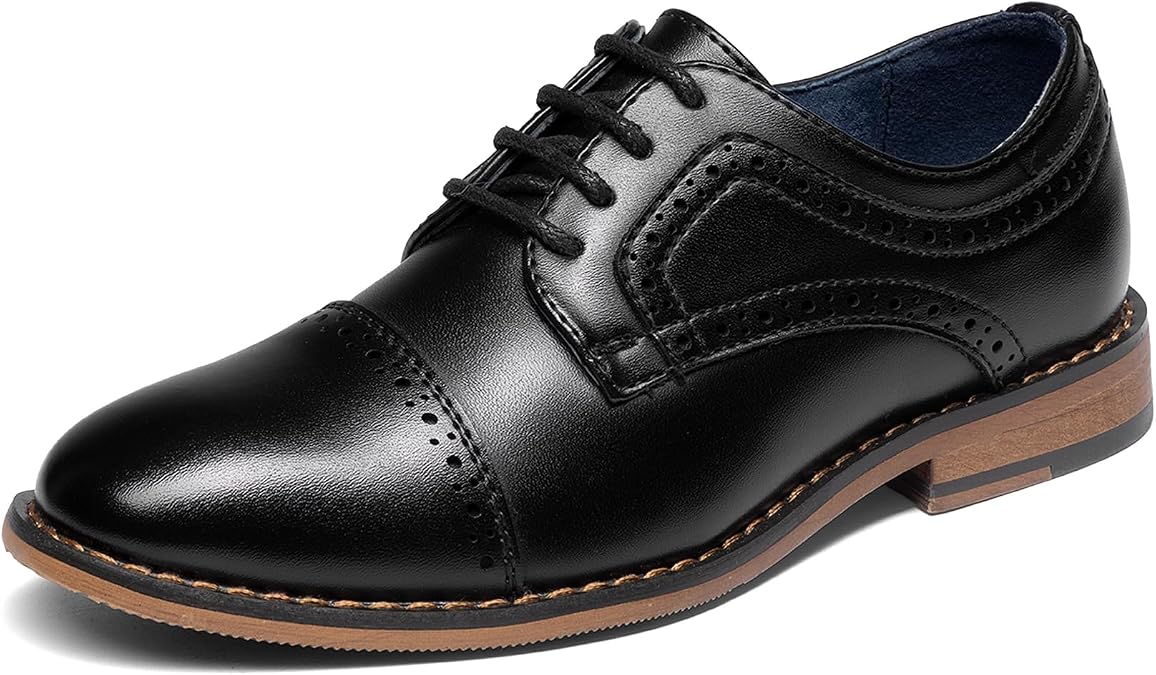 Bruno Marc Boy's Classic Oxfords Dress Shoes
