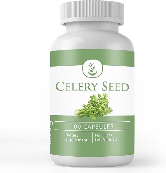 Pure Original Ingredients Celery Seed (100 Capsules)