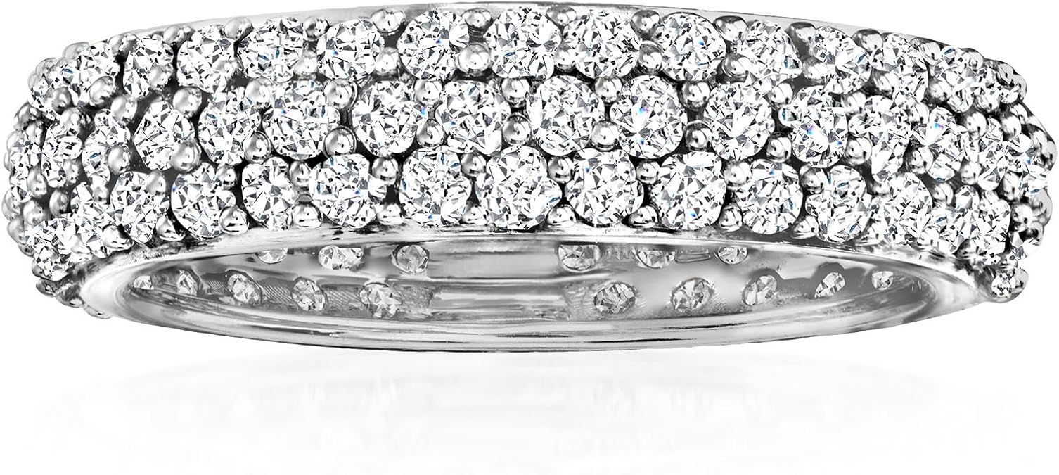 Ross-Simons Pave Diamond Eternity Band in 14kt Gold