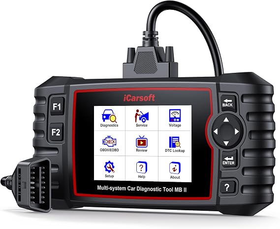 iCarsoft MBII for Mercedes Benz, Reads and Clears Trouble Codes, EPB,SAS, ETC Reset