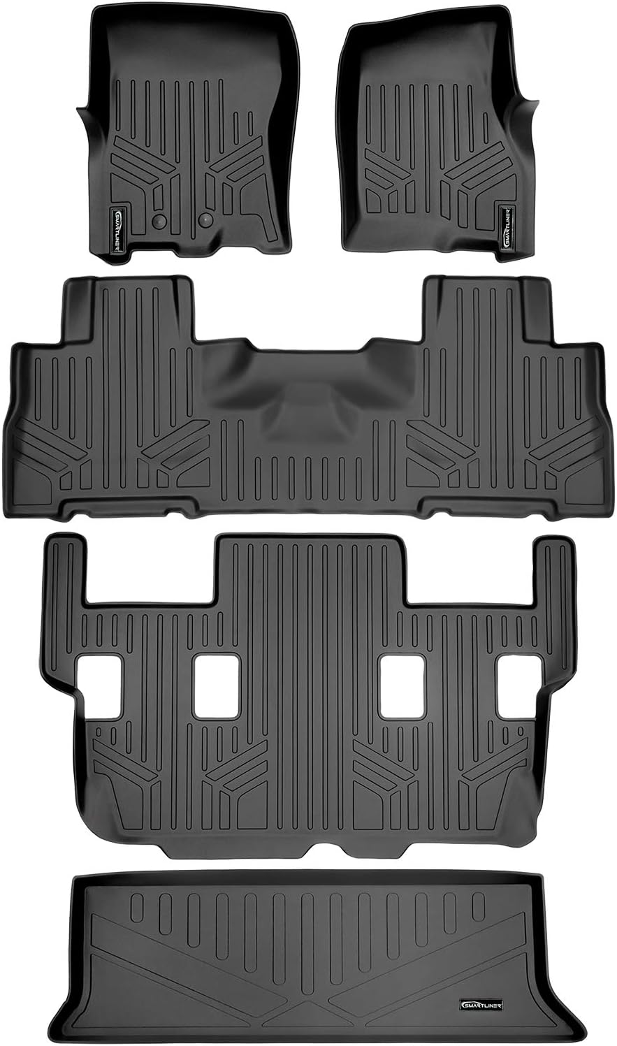 MAXLINER Floor Mats and Cargo Liner Behind 3rd Row Set for 2011-2017 Ford Expedition
