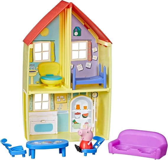 Peppa Pig Peppas Adventures Family House Playset, Includes Figure and 6 Fun Accessories, Preschool Toy for Ages 3 Up