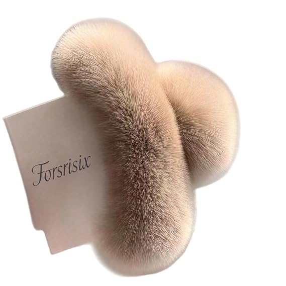 6.3" Furry Hair Clip Soft Fluffy Claw Clips for Women Strong Hold Nonslip Big Jaw Clamp for Thick Long Hair, Cute Fuzzy Accessory (Camel) Winter Fall
