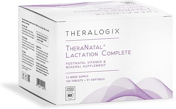 Theralogix TheraNatal Lactation Complete Postnatal Vitamin, 13-Week Supply | Comprehensive support for breastfeeding moms, including 6,400 IU vitamin D to eliminate the need for infant vitamin D drops.*