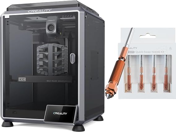 Creality K1C 3D Printer Bundle with Quick-Swap Nozzle Kit 0.4mm, 0.6mm, 0.8mm(4PCS)