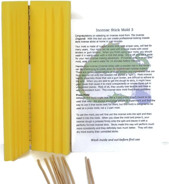Stick Incense Molds (Makes 3 Different Sizes)