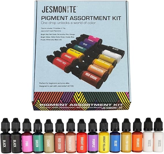Jesmonite Liquid Pigment Highly Concentrated Water-Based Colorant Compatible with Jesmonite AC100 Eco-Resin