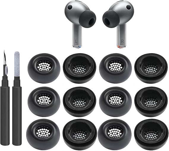 Samsung Galaxy Buds 3 Pro/Galaxy Bud 4 Pro用交換用イヤーチップ6組。