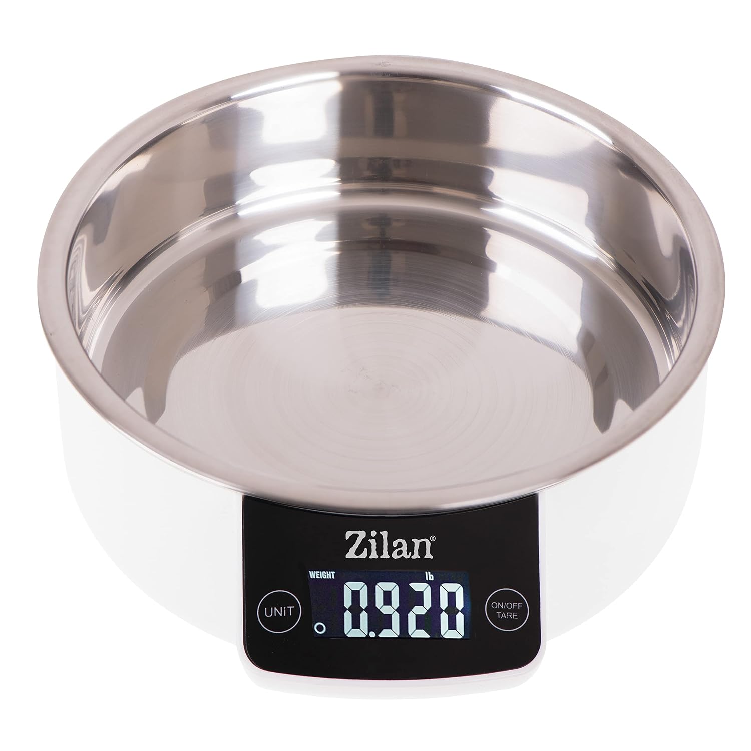 Zilan ZLN2977 Dijital Mutfak Tartısı, 5 kg Kapasiteli, 1 gr Hassasiyetli, LCD Ekranlı, Kaseli, Beyaz