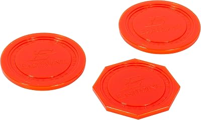 EastPoint Sports Air Hockey Pucks - 3 Pucks: 2 Round  1 Octagonal, Replacement Pucks for Air Hockey Table