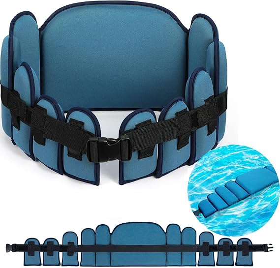 Sportneer Aqua Belt Water Aerobics Equipment: Swimming Belt Pool Exercise Equipment for Adults Aqua Float Belts with Adjustable Foam Blocks for Aquatic Fitness Training Low-Impact Workout