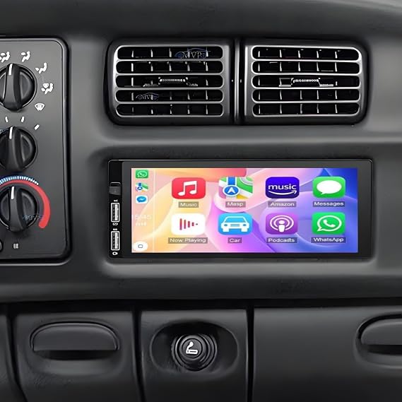 6.86 Inch Car Radio Stereo for Dodge Ram 1500 2500 3500 19942002, for Cirrus 1995-2000, for Chrysler Town & Country 1990-2000 with Carplay Android Auto BT WiFi Backup Camera
