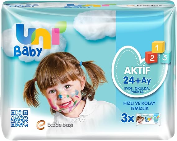 Uni Baby Active Simple Clean Wet Wipes with 3x52