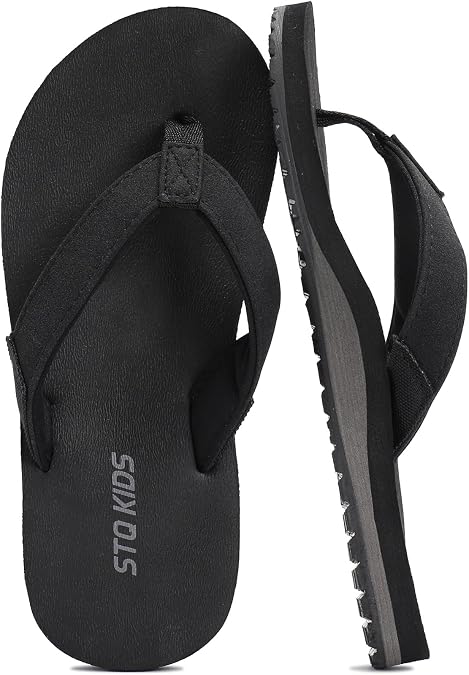 STQ KIDS Flip Flops for Boys Girls with Arch Support