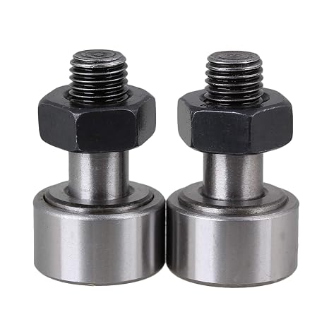 22mm Dia KR22 Stud Type Track Cam Follower Roller Bearing M10 Male Thread Pack of 2