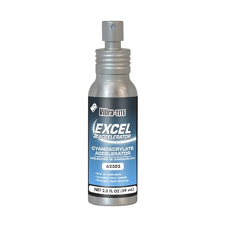 Vibra-TITE 623 Clear/Amber General Purpose Excel Accelerator, 2 oz Bottle