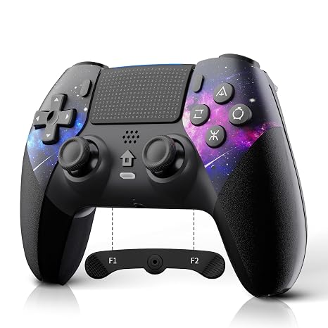 AceGamer Wireless Controller for PS5/Pro/Slim/PC, Hall Effect Joysticks, Macro/Turbo Function, Bluetooth Controller with 6-Axis Gyro/Dual Vibration/Touchpad/Ergonomic/Speaker/3.5mm Audio Jack!