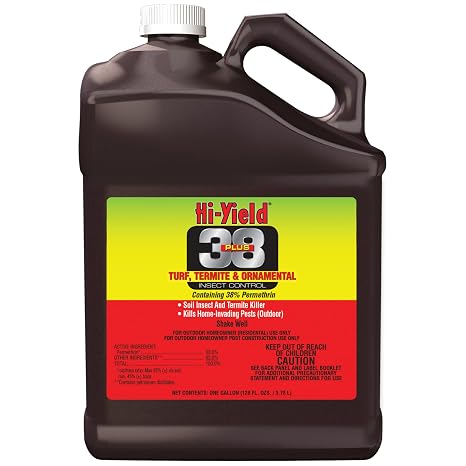 Hi-Yield (31333) 38 Plus 38% Permethrin Turf Termite and Insect, 1 gal | 38% permethrin concentrate - 1 gal for large-scale turf, termite & ornamental insect control - Acreage operators