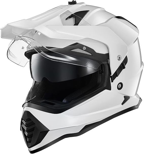 ILM Dual Sport Adventure Motorcycle Helmet with Pinlock Visor WS902