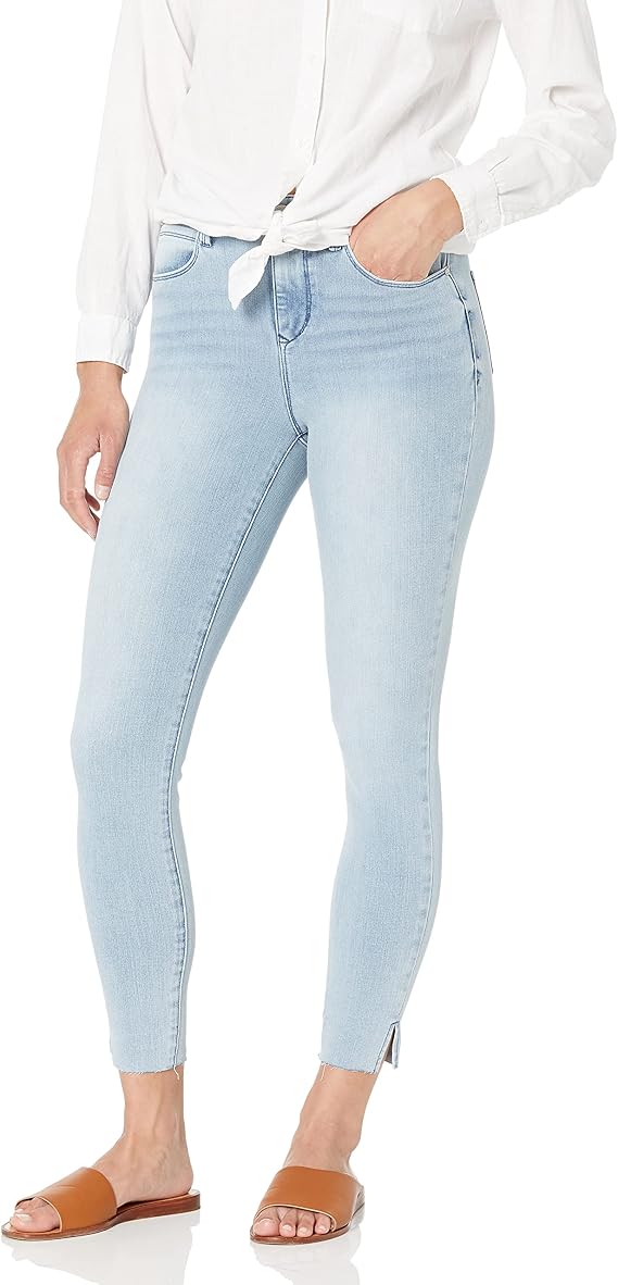 Skinnygirl Women's Plus Size The High-Rise Skinny Ankle in 360 Flex Denim