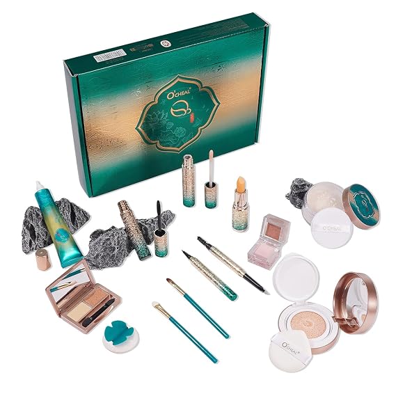 OCHEAL 13 Piece Makeup Gift Set, Beauty Kit | All in one beauty set with concealer, brow pencil, mascara, eyeliner and eyeshadow for daily use and gifting