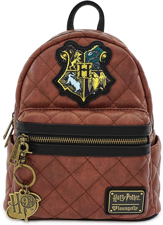 Loungefly x Harry Potter Hogwarts Crest Quilted Mini Backpack