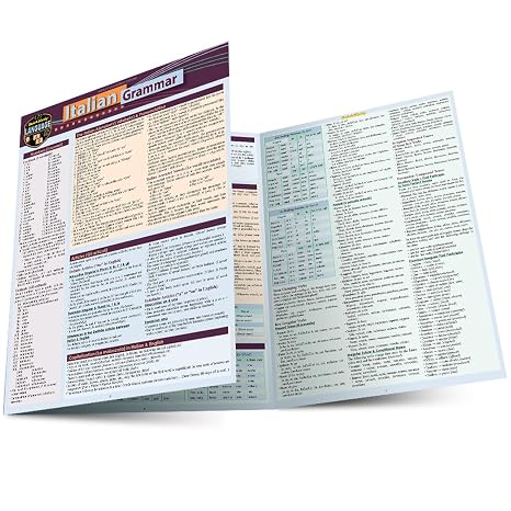Italian Grammar: a QuickStudy Laminated Language Reference Guide (QuickStudy Language)