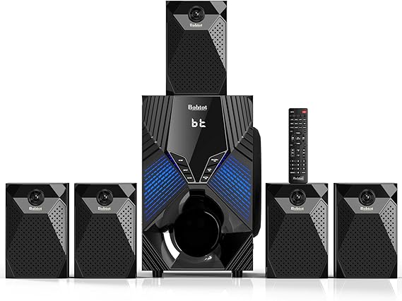 Bobtot 1000W Peak Surround System 8 inch Subwoofer Home Theater Systems
