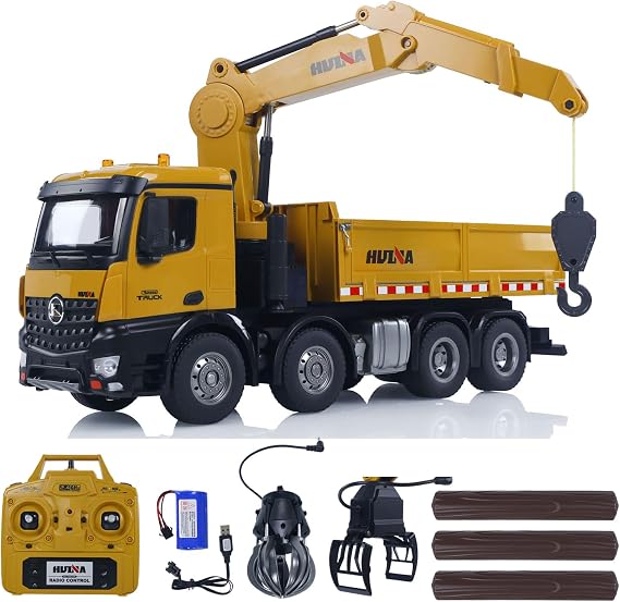 TOUCAN RC HOBBY US in Stock 1/14 RC Timber Grab Truck Dumper 1538 Remote Control Model Vehicles 2.4G Radio Battery for Ages 14+