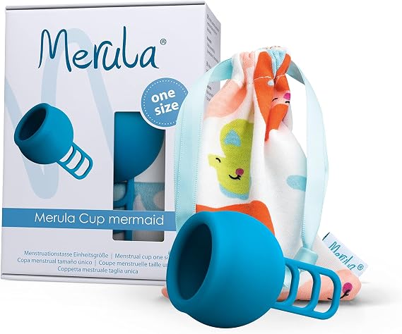 Merula Cup Mermaid (Blue) - The One-Size Menstrual Cup