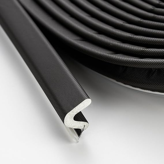Ravinte Weather Stripping Door Seal, Q-Shaped Kerf Foam Strip, 3 FT, Black