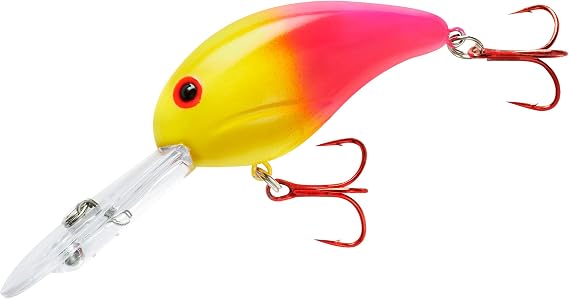 Bandit Lures Series 300 Crankbait Bass Fishing Lures, Fisghing Accessories, Dives to 12-feet Deep, 2", 1/4 oz, Sour, (BDT3)