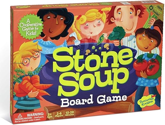 Peaceable Kingdom Stone Soup Cooperative Memory Board Game for Kids