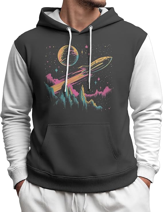 domirica Designer Hoodies For Men Long Sleeve Sweatshirts With Pocket Drawstring Casual Breathable Hoodie Fashion Outfits