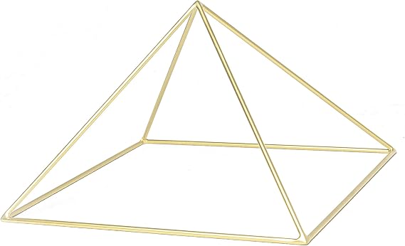 9.8in Copper Pyramid for Meditation + E-Book, Healing Energy, Pyramid Meditation, Pyramid for Healing,Pyramid for Gem Stones, Pyramid for Charging Crystals, Meditation Accessory
