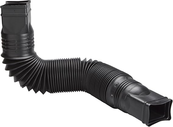 Amerimax Home Products 85015 Flex-A-Spout Downspout Extension, Black