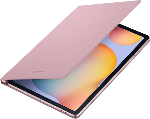 SAMSUNG Galaxy Tab S6 Lite Book Cover, Tablet Protector Case with Lightweight, Magnetic Design, Screen Stand with 2 Viewing Angles, US Version, EF-BP610PPEGUJ, Chiffon Rose