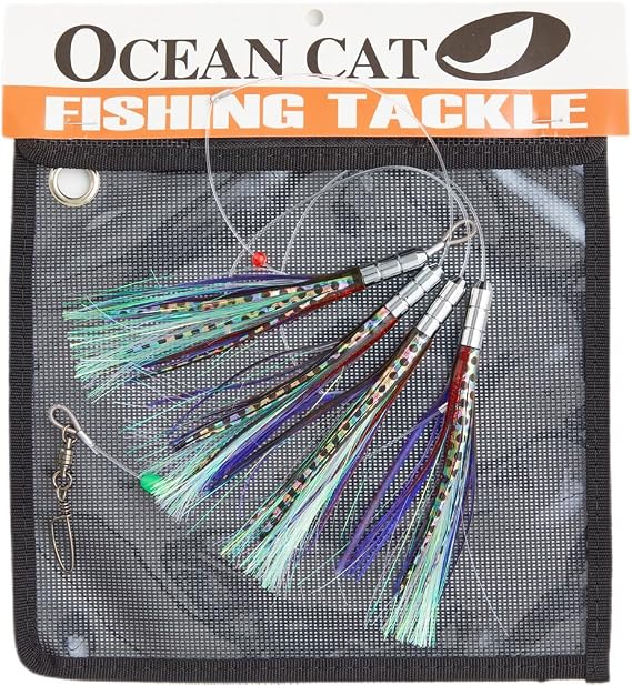 OCEAN CAT Offshore Saltwater Trolling Lure for Marlin, Tuna, Mahi Mahi, Dolphin, Wahoo - Mesh Bag