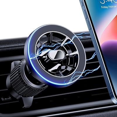 PGU for Magsafe Car Mount, [Strongest Magnets][Unlimited Angles] Magnetic Phone Holder for Car Vent Cell Phone Holder Car Mount for iPhone 1213 14 Pro Max Mini MagSafe Case All Phones