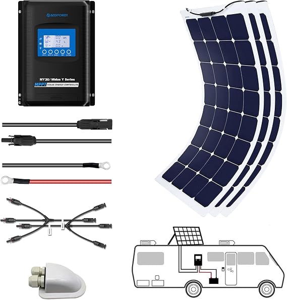Flexible Solar Panel Kit with Charge Controller (330W MPPT30A)