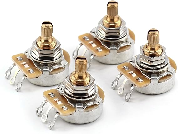 CTS 500k Guitar Potentiometer - Short Split Shaft (4x)